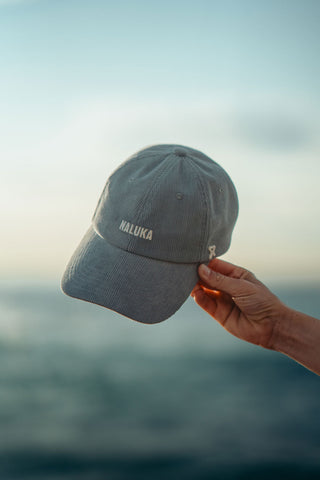 Naluka  Essential | Cotton Corduroy Cap for Women |  Powder Blue