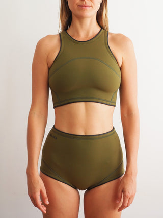 focus on our wetsuit surf top for womens
